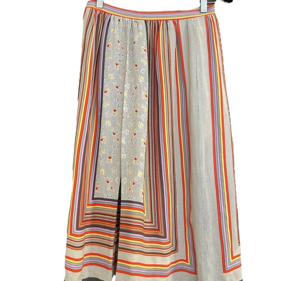 Parienne Tokyo S vintage rare Lux Pleat Midi Skirt-no fabric label believe silk - Picture 1 of 13